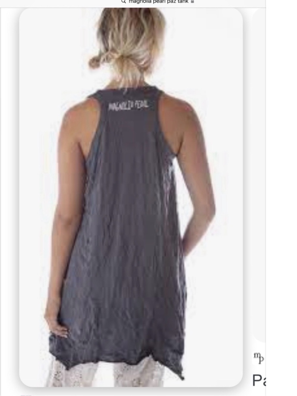 Magnolia Pearl Charcoal Swing Tank Dress/Tunic - Picture 2 of 6